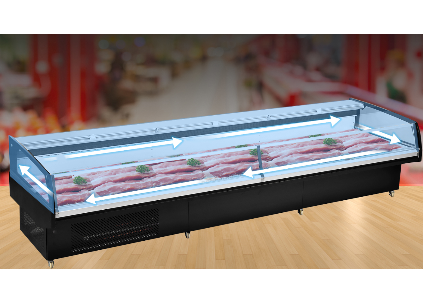 Air-cooled fresh meat cabinet Model B Plug-in (3)