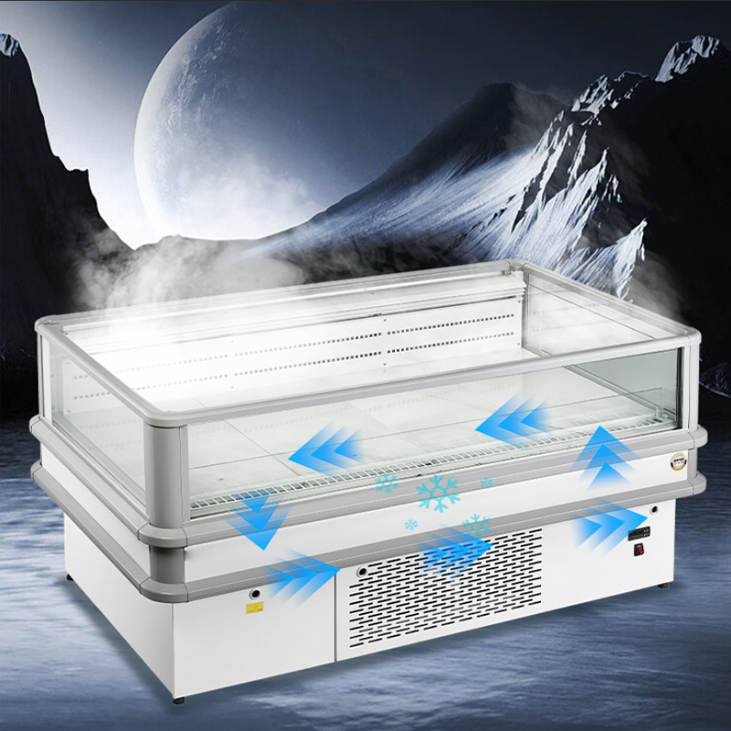 Air-cooled refrigerated island cabinet (3)