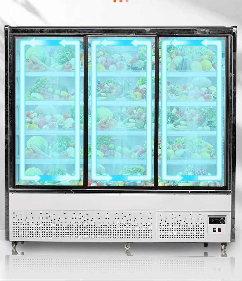 Fruit-Vegetable-Chiller-Air-cooled-sliding-door (3)