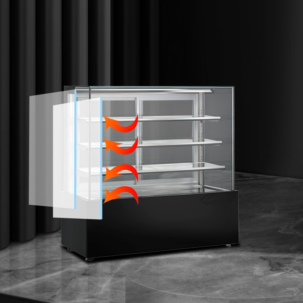 Panoramic stacked glass cake cabinet (7)