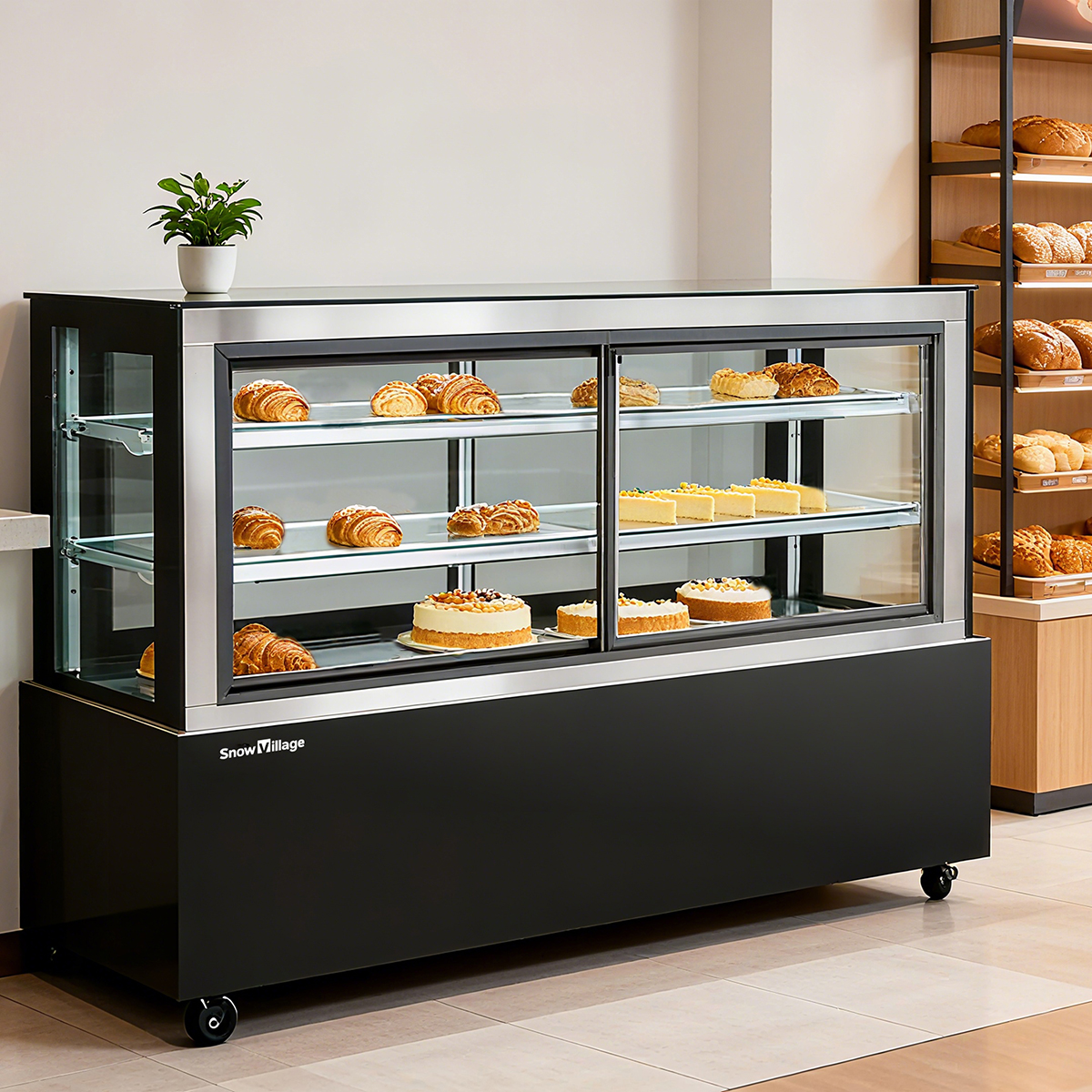 Straight Glass / Front Open